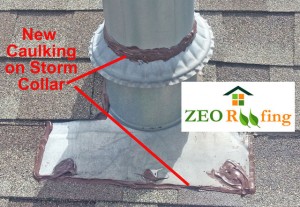 Roof Storm Collar Caulking 03 in Antioch, IL by ZEO Roofing